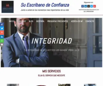 Escribanomarcelosilva.com(Escribano en Montevideo) Screenshot