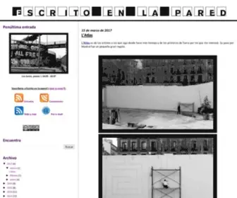 Escritoenlapared.com(Escrito en la pared) Screenshot