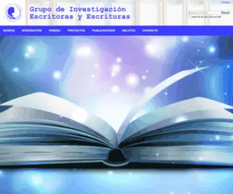 Escritorasyescrituras.com(Escritoras y Escrituras HUM753 Universidad de Sevilla) Screenshot