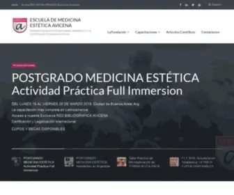 Escuelaavicena.com.ar(ESCUELA DE MEDICINA ESTÉTICA AVICENA) Screenshot