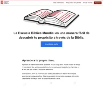 Escuelabiblicamundial.org(Escuela Bíblica Mundial) Screenshot