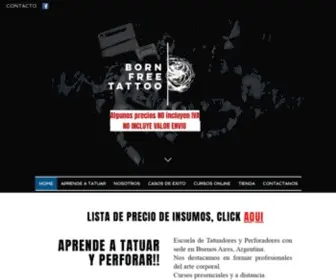 Escuelabornfreetattoo.com(Escuela de Tatuajes) Screenshot