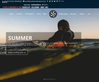 Escuelacantabradesurf.com(Escuela Cántabra de Surf) Screenshot
