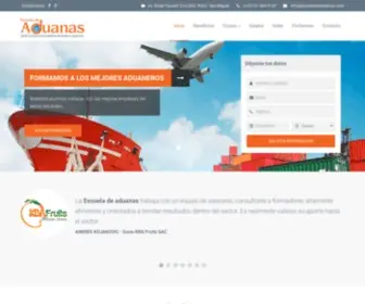 Escueladeaduanas.com(Escuela de aduanas perú) Screenshot