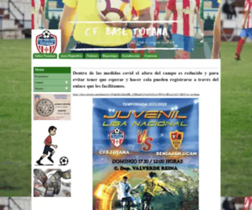 Escueladefutboltotana.com(CLUB FUTBOL BASE TOTANA) Screenshot