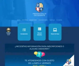 Escueladeoccidente.com(Preparatoria de Occidente de Puebla A.C) Screenshot