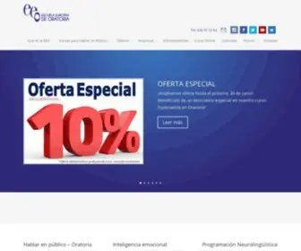 Escueladeoratoria.com(Escuela Europea de Oratoria) Screenshot