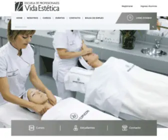 Escueladeprofesionalesvidaestetica.com.uy(Vida Estética) Screenshot