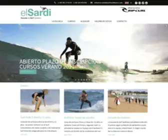 Escueladesurfsardinero.com(Escuela de Surf Sardinero Clases de Surf en Santander) Screenshot