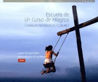 Escueladeuncursodemilagros.es(Español) Screenshot