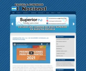 Escuelaelnacional.com.ar(Escuela Superior El Nacional) Screenshot