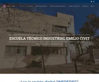 Escuelaetiec.com(Escuela tecnica en maipú) Screenshot