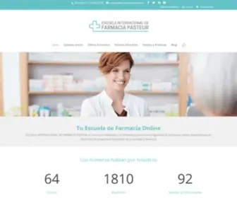 Escuelafarmacia.com(Escuela Internacional de Farmacia Pasteur) Screenshot