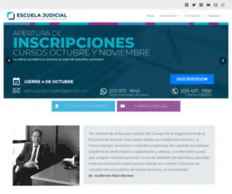 Escuelajudicial.gov.ar(Consejo de La Magistratura de la Provincia de Buenos Aires) Screenshot