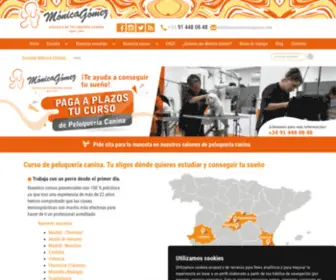 Escuelamonicagomez.com(Escuela de peluquería canina Mónica Gómez) Screenshot