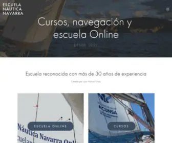 Escuelanauticanavarra.com(Escuela) Screenshot