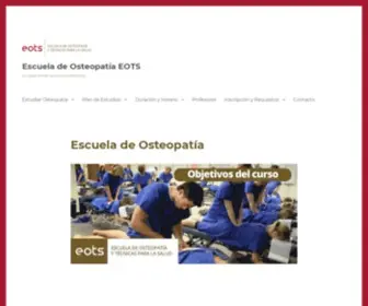 Escuelaosteopatiaeots.es(Escuela de Osteopatia) Screenshot