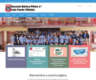 Escuelapilotopardo.cl(Escuela Básica Piloto 1°) Screenshot