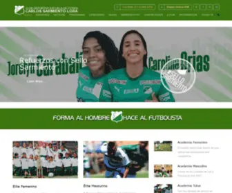 Escuelasarmientolora.com(Club Deportivo Escuela de Fútbol Sarmiento Lora) Screenshot