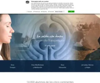 Escuelatranspersonal.com(Cursos de desarrollo personal) Screenshot