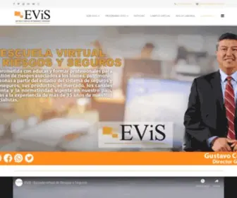 Escuelavirtualdeseguros.com.pe(Escuela Virtual de Riesgos y Seguros EViS) Screenshot