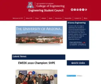 Escuofa.com(University of Arizona Engineering Student Council) Screenshot