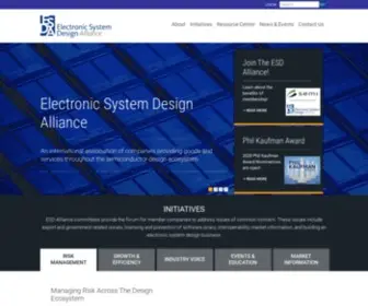 ESD-Alliance.org(Where Electronics Begins) Screenshot