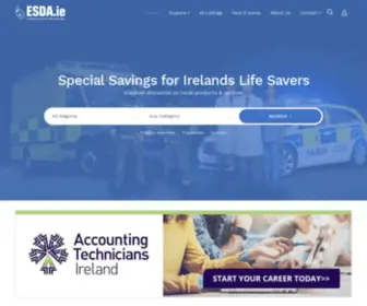 Esda.ie(Emergency Service Discounts) Screenshot