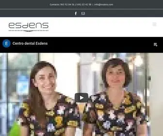 Esdens.com(Centro Dental Esdens en Alicante) Screenshot