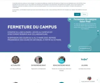 Esdes.fr(École de Commerce & Management à Lyon & Annecy) Screenshot