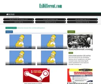 Esdifferent.com(Esdifferenthtml) Screenshot
