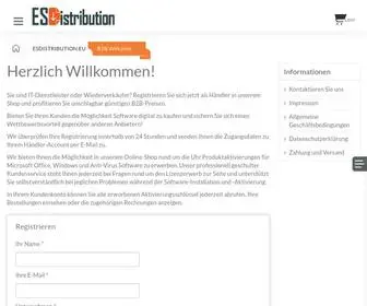 Esdistribution.eu(B2b welcome) Screenshot