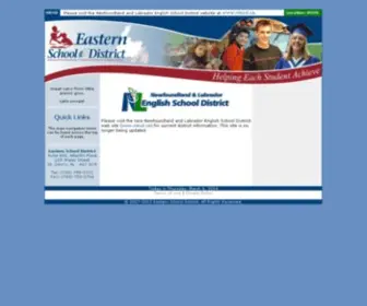 ESDNL.ca(Eastern School District) Screenshot