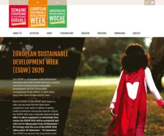 ESDW.eu(European Sustainable Development Network) Screenshot