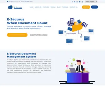 Esecurus.co.in(Best Document Management Software Solutions) Screenshot