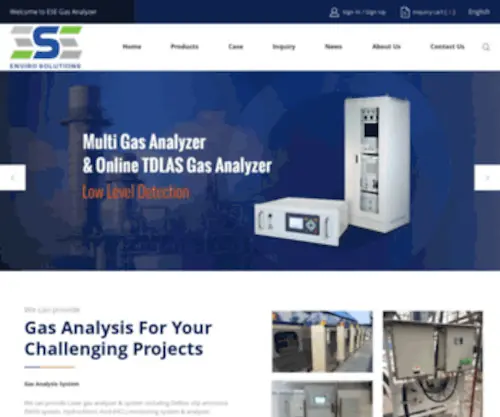 Esegasanalyzer.com(Professional manufacturer of Gas Analyzer) Screenshot