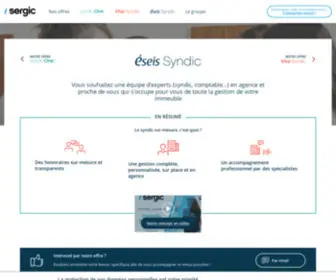 Eseis-SYndic.com(Sergic propose 3 offres de syndic de copropriété) Screenshot