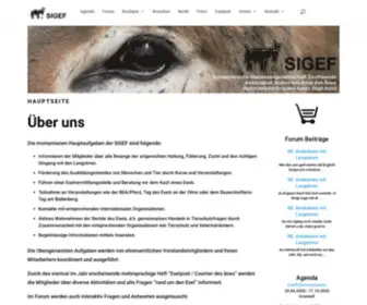 Eselfreunde.ch(Die SIGEF ist der Eselverein der Schweiz und bedeutet) Screenshot