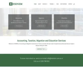 Esenem.com.au(ESENEM Accountants) Screenshot