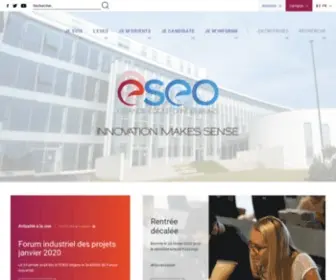 Eseo.fr(Grande Ecole d'Ingénieurs Généralistes à Angers) Screenshot