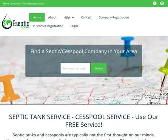 Eseptic.com(Cesspool Pumping) Screenshot