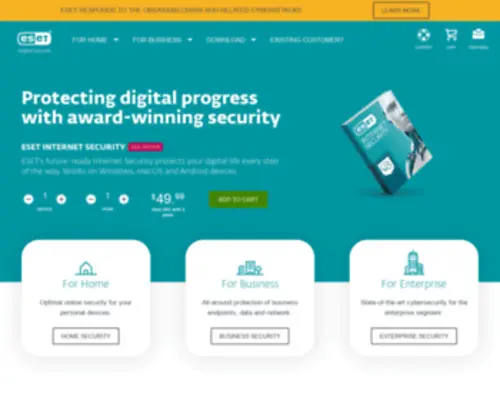 Eset-NOD32.fr(Malware Protection & Internet Security) Screenshot