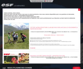 ESF-Lesmenuires.fr(Esf Les Menuires) Screenshot