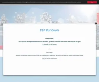 ESF-Valcenis.com(ESF Val Cenis) Screenshot