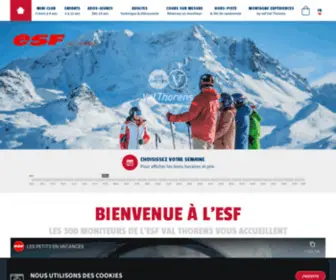 ESF-Valthorens.com(ESF Val Thorens : Ski) Screenshot