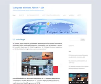 ESF.be(European Services Forum) Screenshot