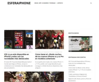Esferaiphone.com(Juegos, apps, noticias, trucos y tutoriales en español para iPhone y iPad) Screenshot