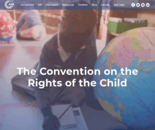 Esfforchildrensrights.com(EsF Convention on the Rights of the Child) Screenshot