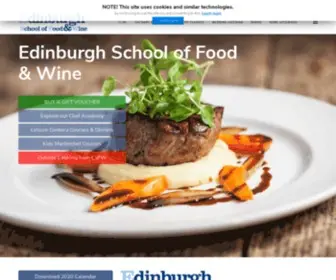 ESFW.com(Edinburgh School Food and Wine Cookery School) Screenshot