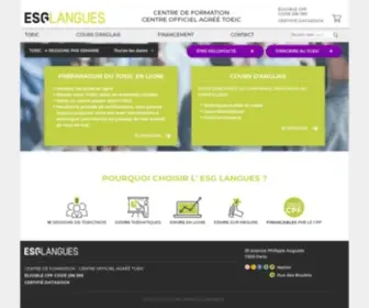 ESG-Langues.fr(Centre officiel TOEIC) Screenshot